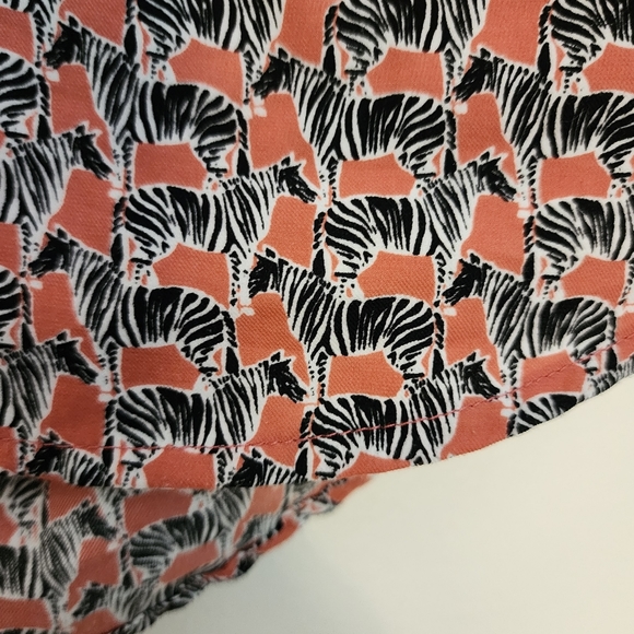 Splendid Zebra Print Orange and Black Top Size Small - Picture 2 of 8